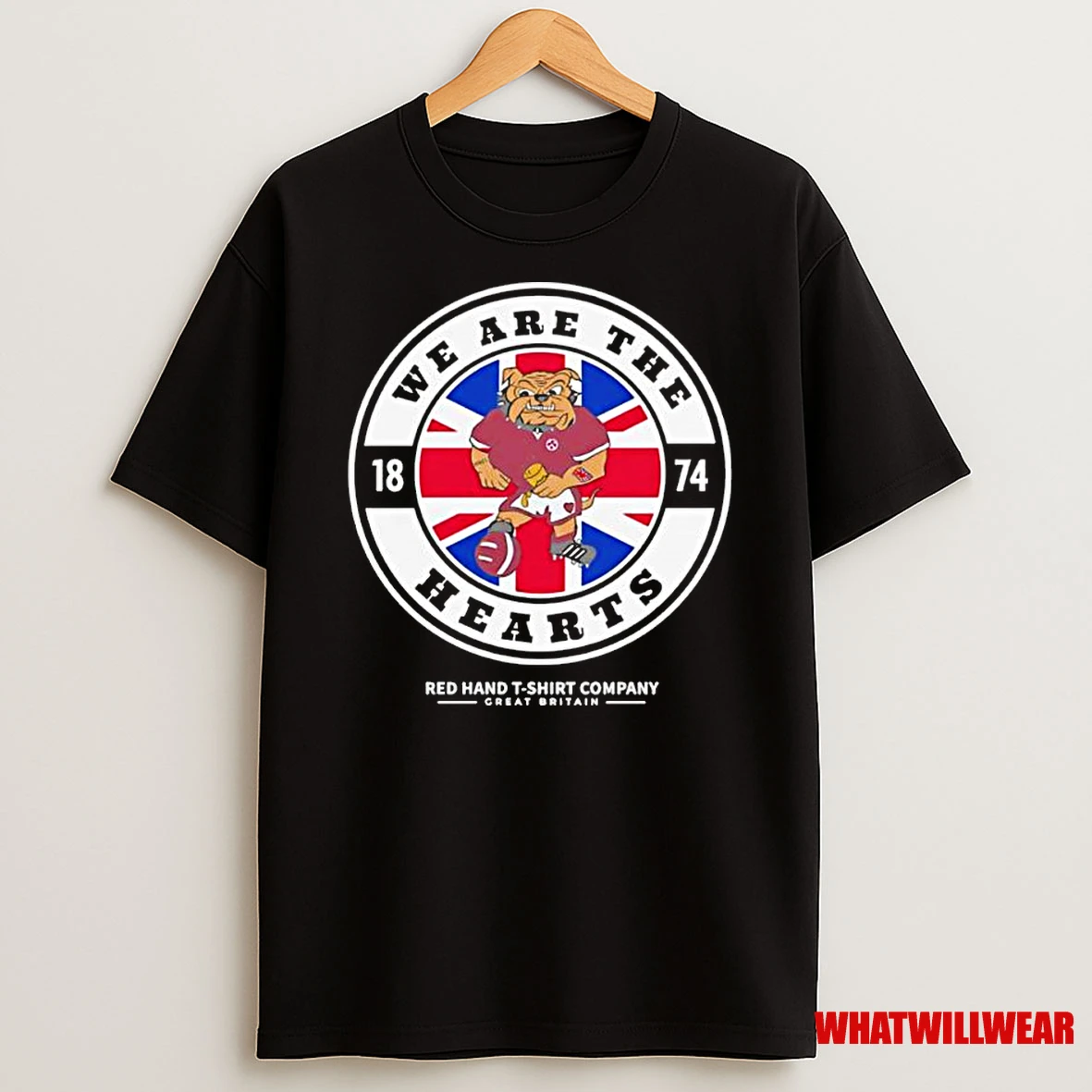 Mississippi State Bulldogs We Are The Hearts 1874 Red Hand Company Great Britain Classic Shirts