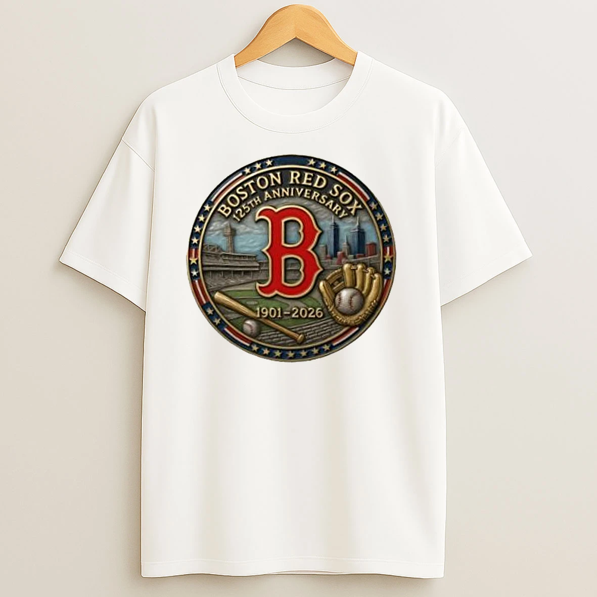 Mlb Boston Red Sox 125th Anniversary Commemorative 1901 2026 Classic Shirts