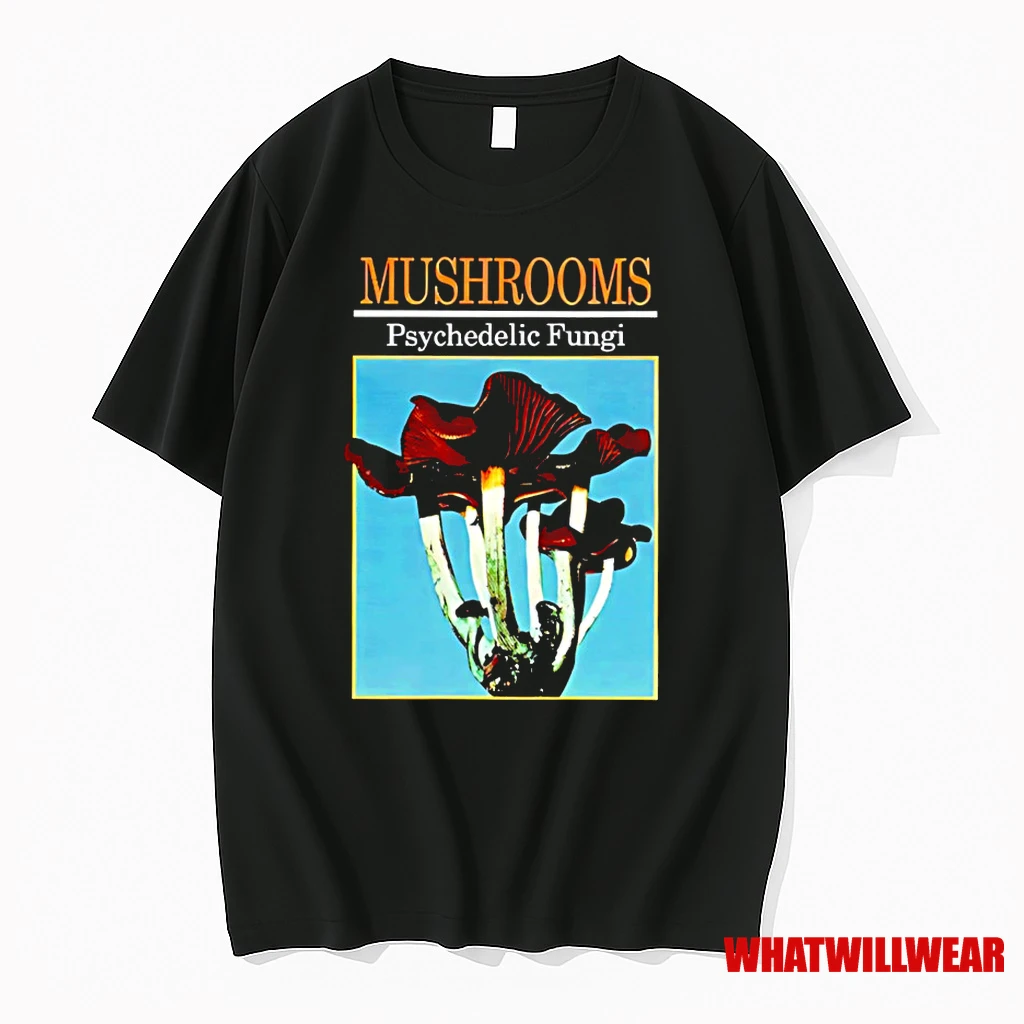 Mushrooms Psychedelic Fungi Retro Classic Shirts