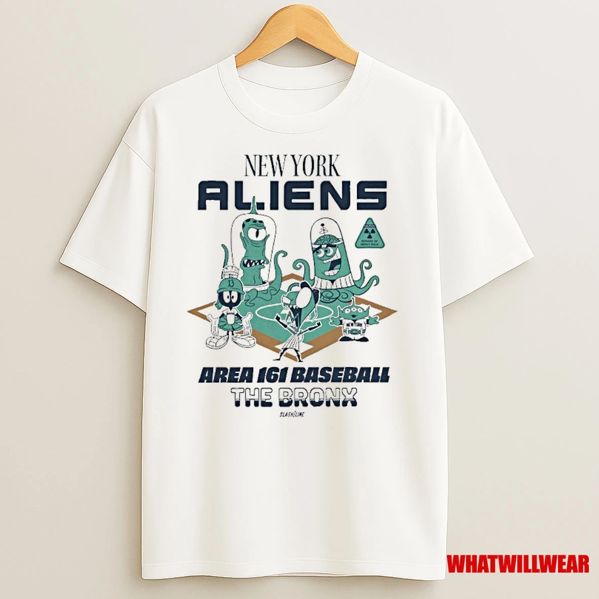 New York Aliens Area 161 Baseball The Bronx Shirts