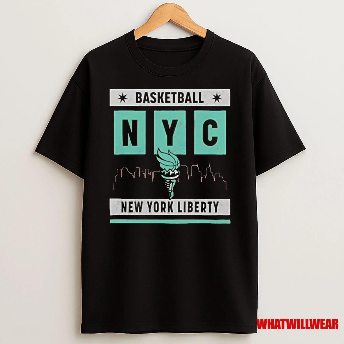New York Liberty Basketball Skyline Classic Shirts