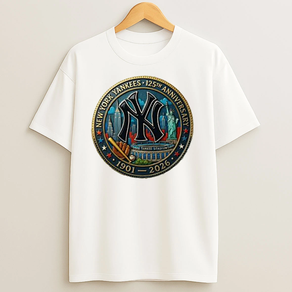 New York Yankees 125th Anniversary Commemorative 1901 2026 Classic Shirts