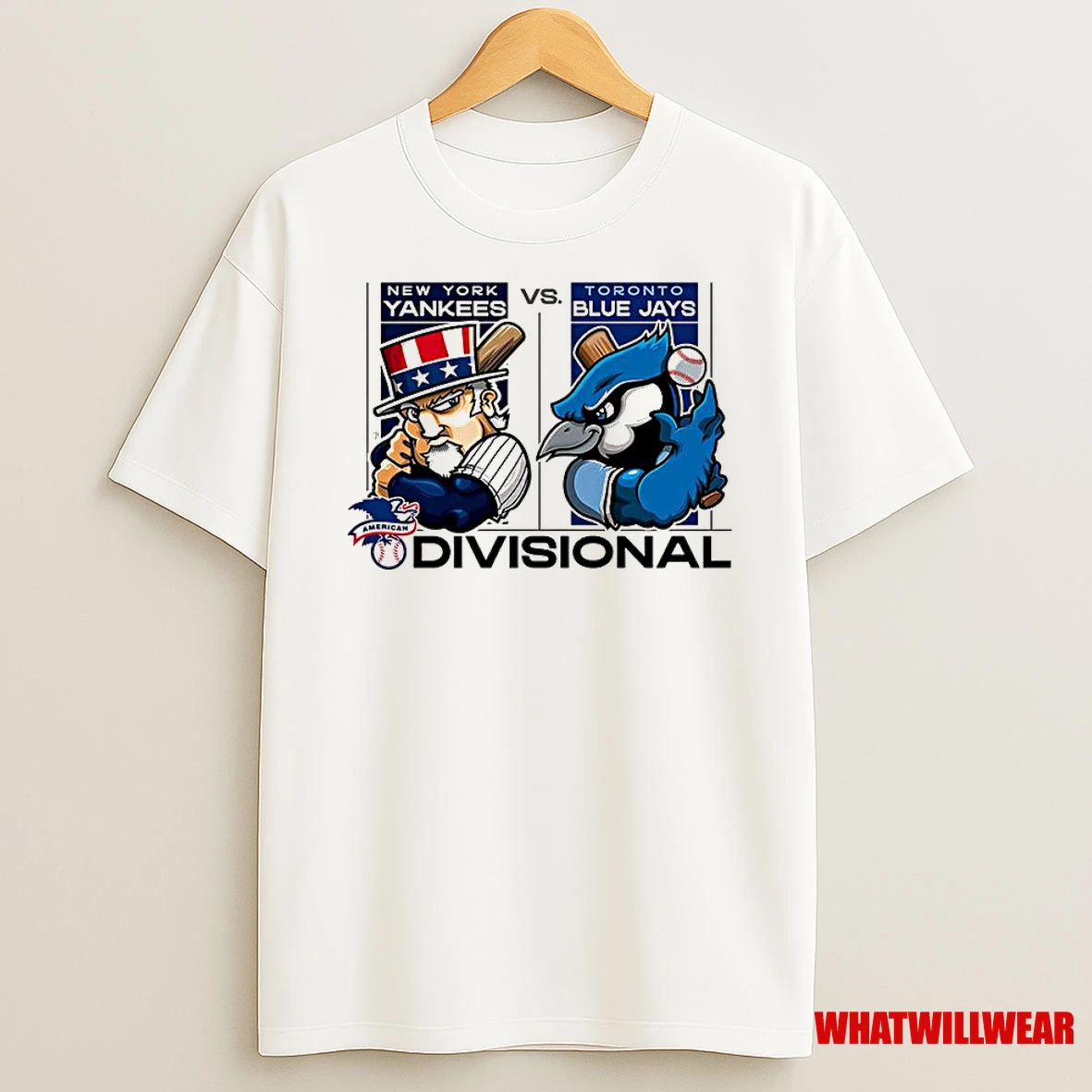New York Yankees Vs Toronto Blue Jays American League Division Series 2025 Mascot Classic Shirts