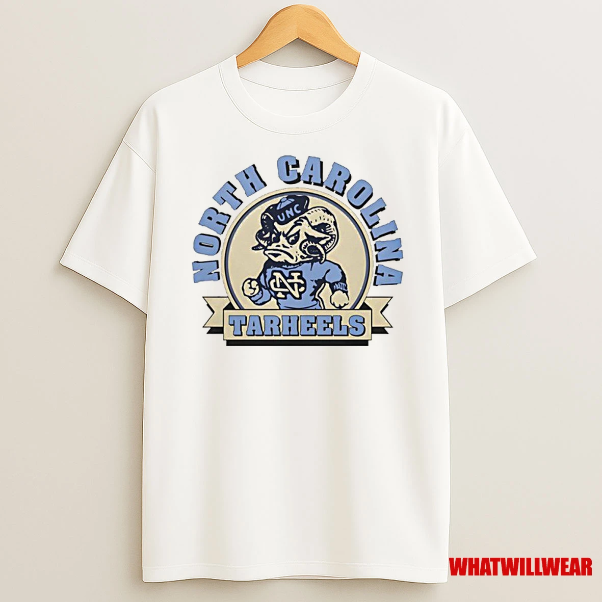 North Carolina Tar Heels Football Mascot Logo Classic Shirts