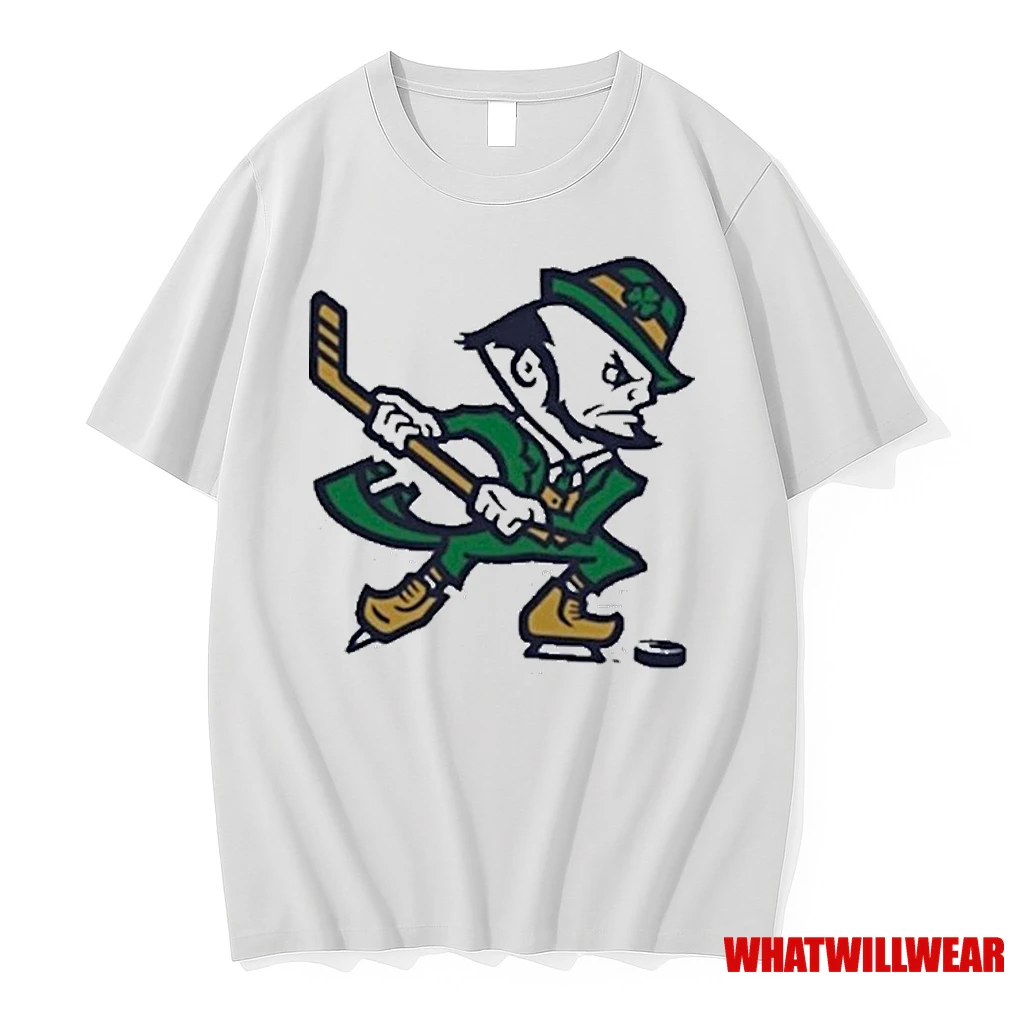 Notre Dame Hockey Leprechaun Irish Shirts