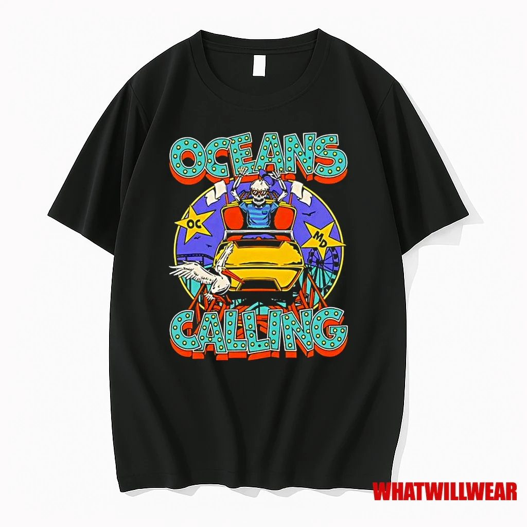Oceans Calling Festival 2025 Ocean City Rollercoaster Lineup Classic Shirts