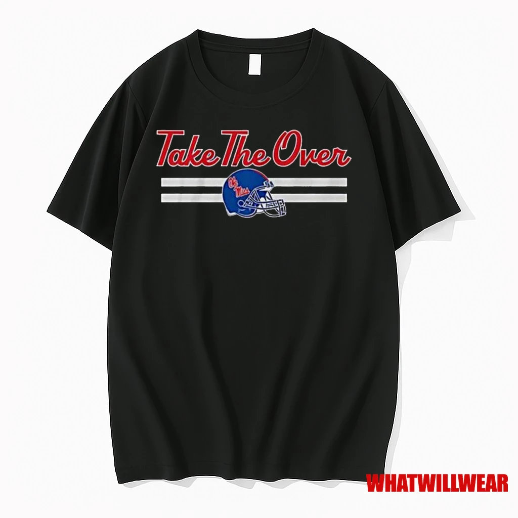 Ole Miss Rebels Football Take The Over Helmet Classic Shirts