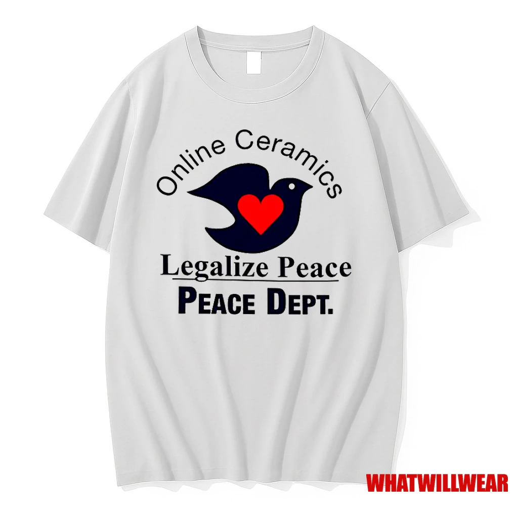 Online Ceramics Legalize Peace Peace Dept Dove Heart Classic Shirts