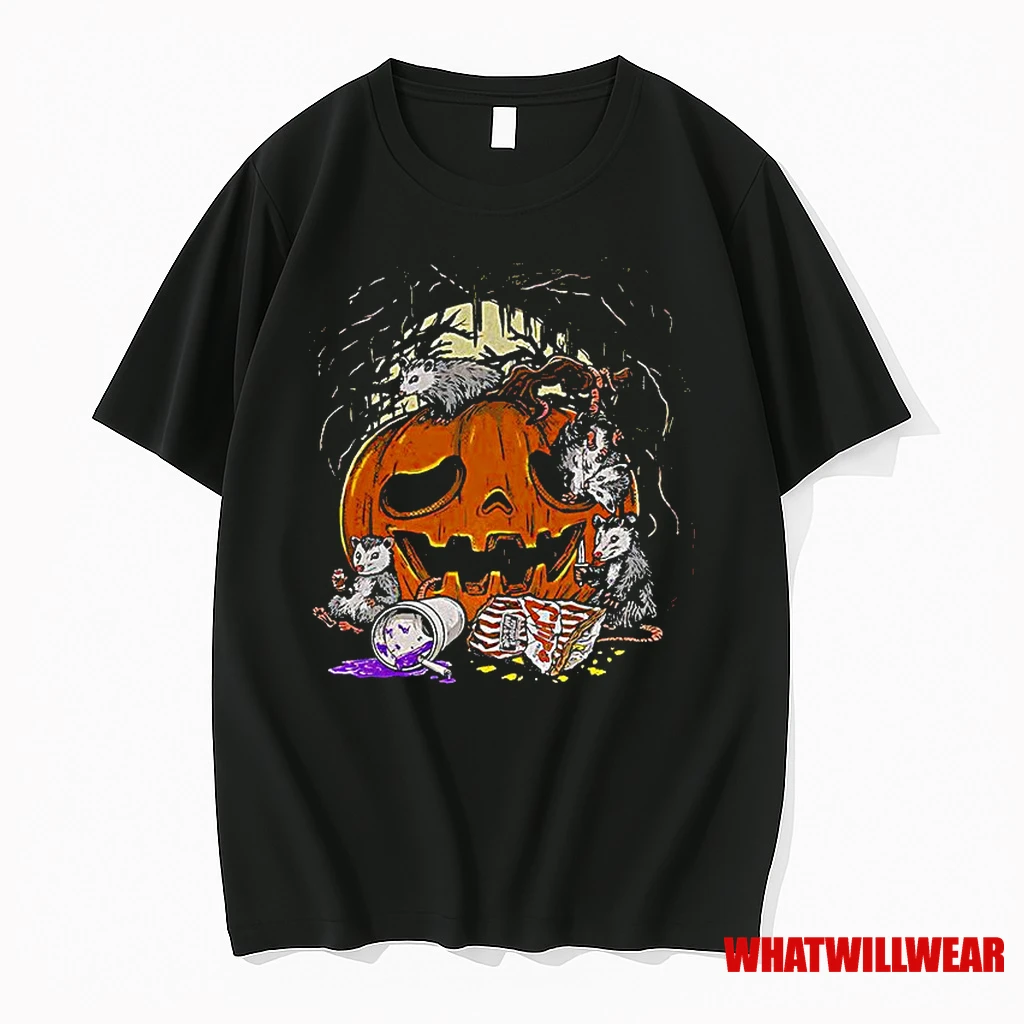 Opossum Jack O Lantern Pumpkin Halloween Classic Shirts