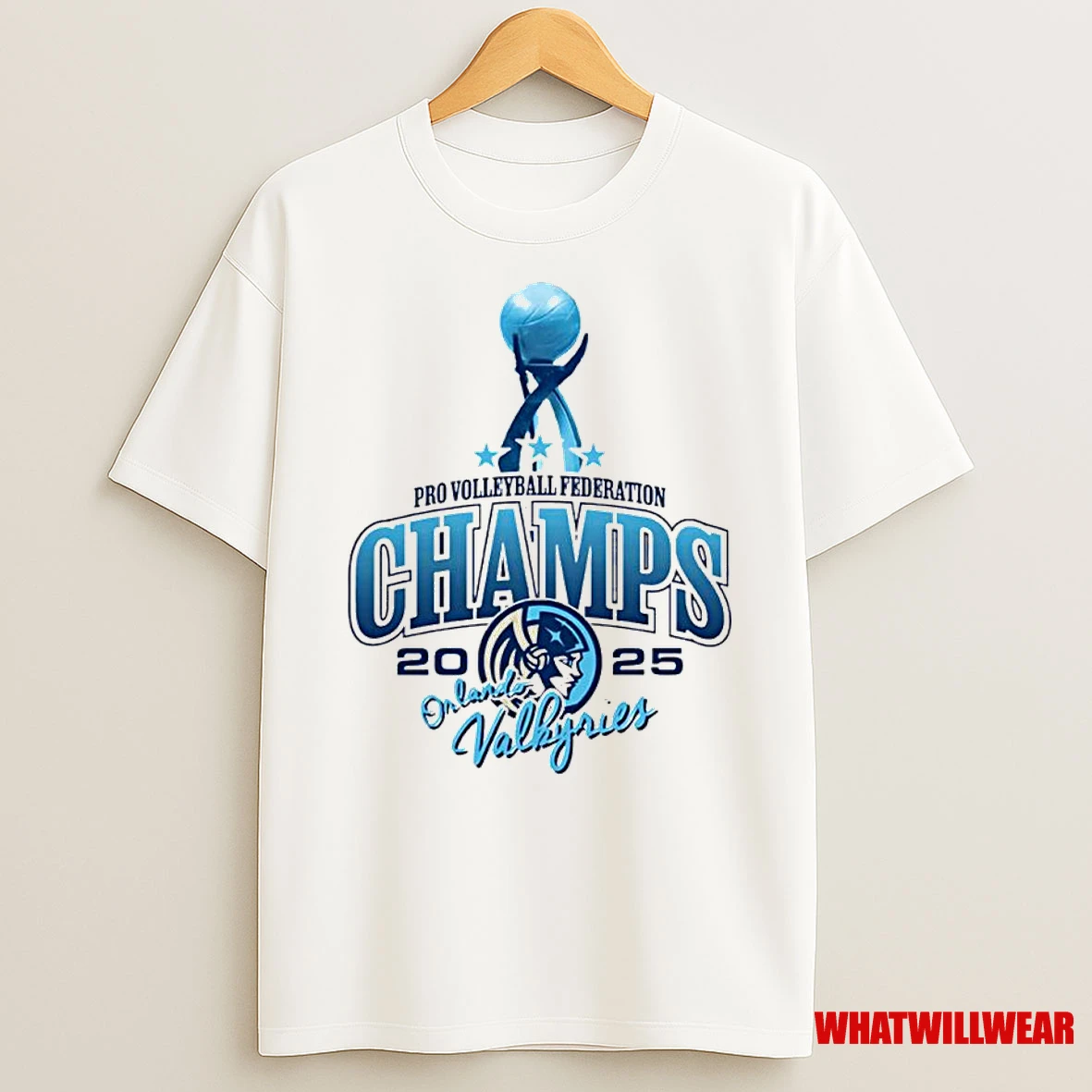 Orlando Valkyries Pro Volleyball Federations 2025 Champions Classic Shirts
