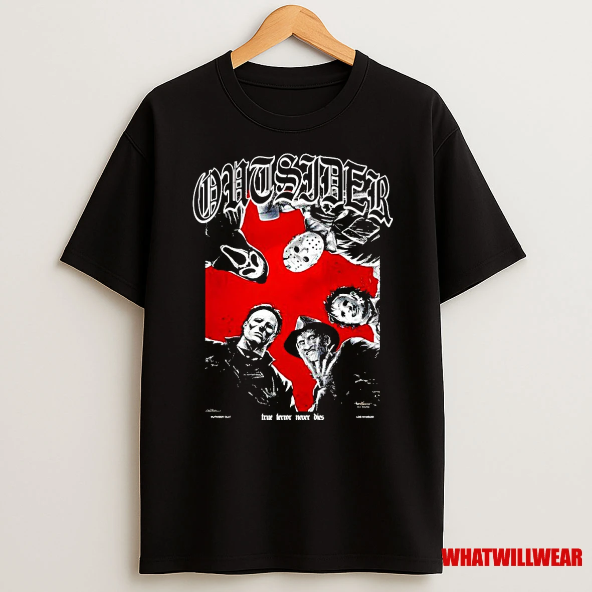 Outsider Cult Ghostface X Jason Voorhees And Michael Myers X Freddy Krueger Classic Shirts