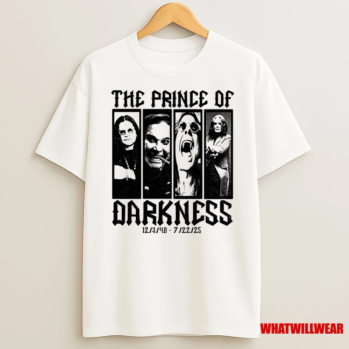 Ozzy Osbourne Prince Of Darkness Memorial 1948 2025 Graphic Classic Shirts