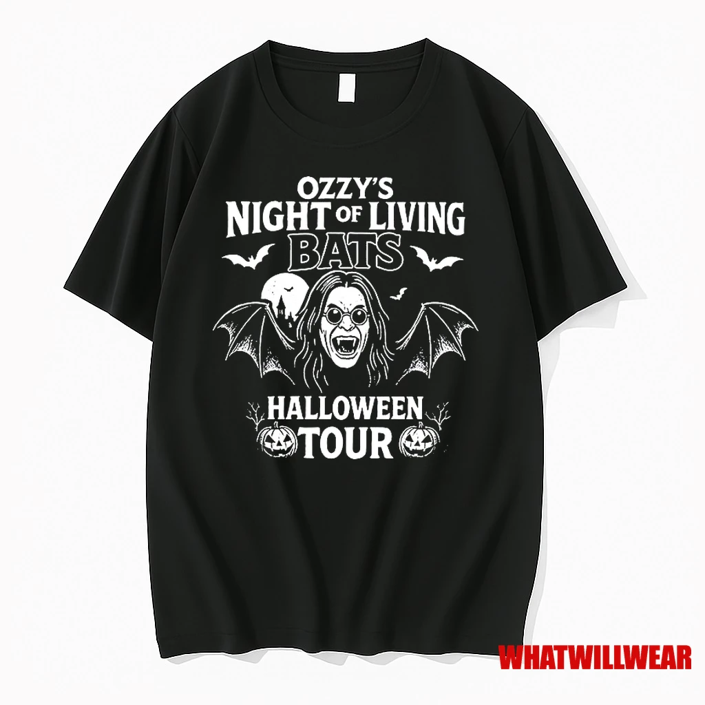 Ozzys Vampire Night Of Living Bats Halloween Tour Classic Shirts
