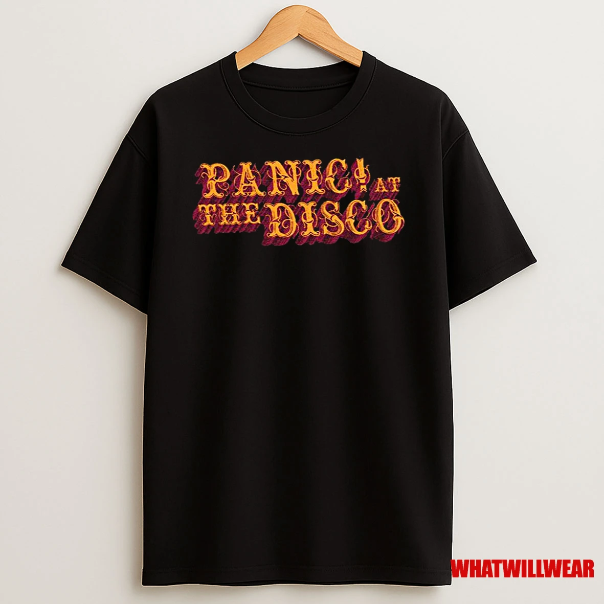 Panic At The Disco Black Logo Limited Edition Shirts