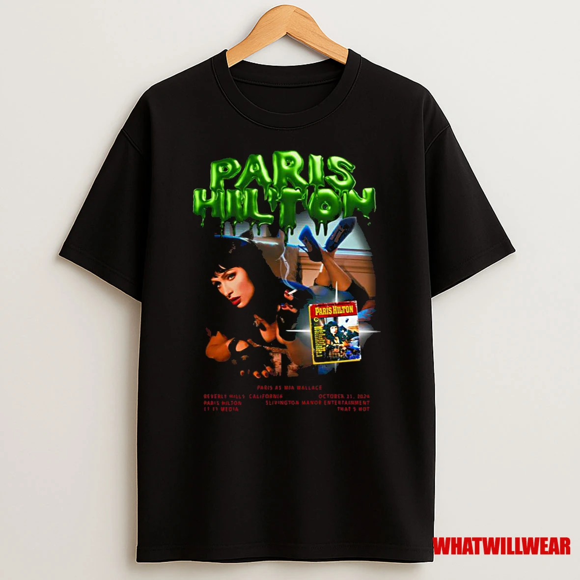 Paris Hilton Mia Wallace Halloween Limited Edition Shirts