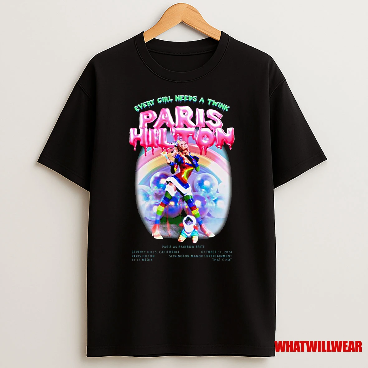Paris Hilton Rainbow Brite Halloween Limited Edition Shirts