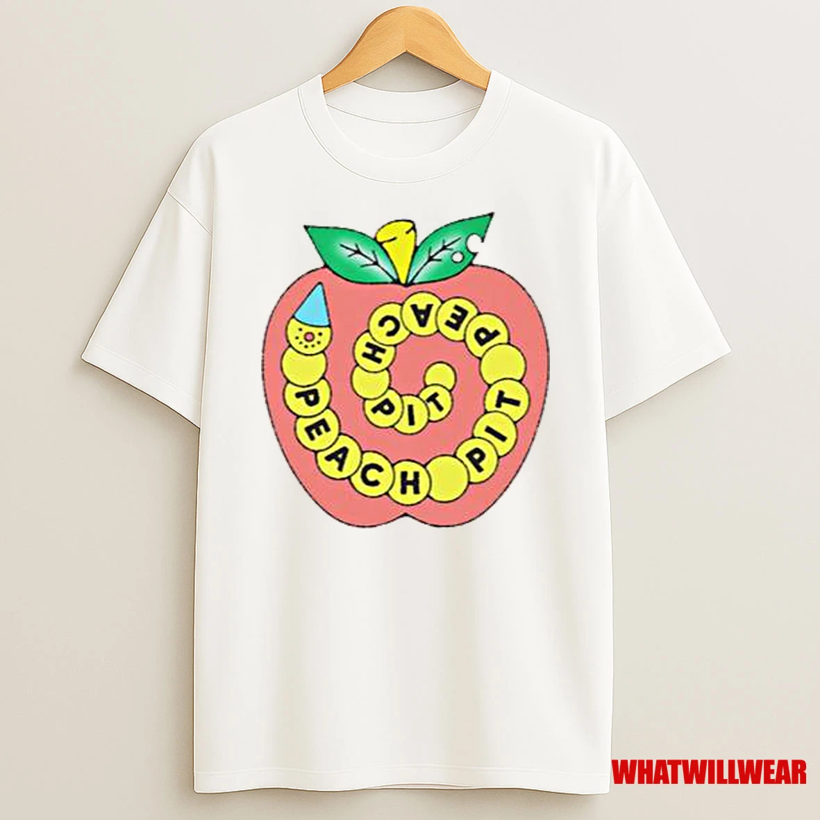 Peach Pit Caterpillar Men Shirts