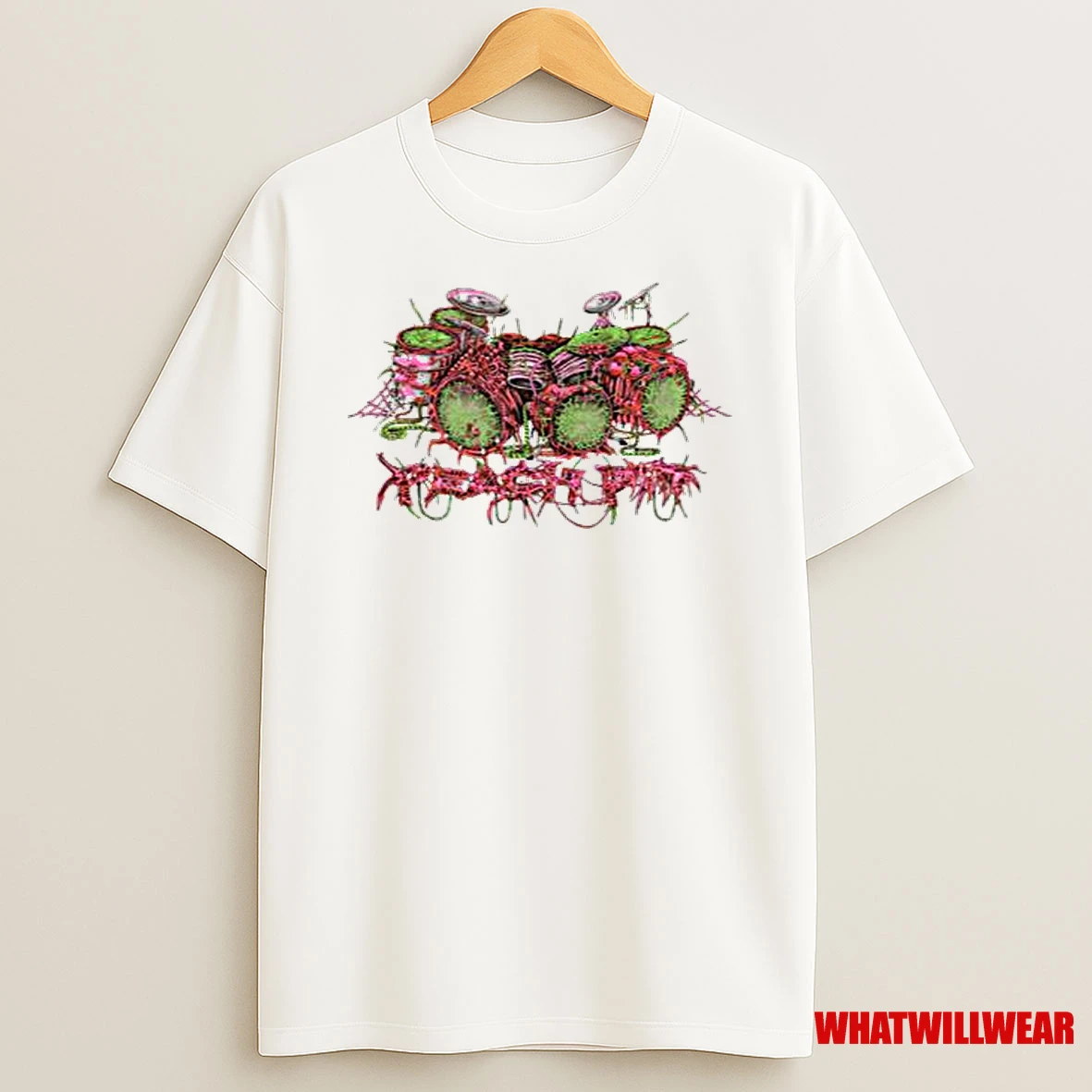 Peach Pit Meat Drums Men Shirts