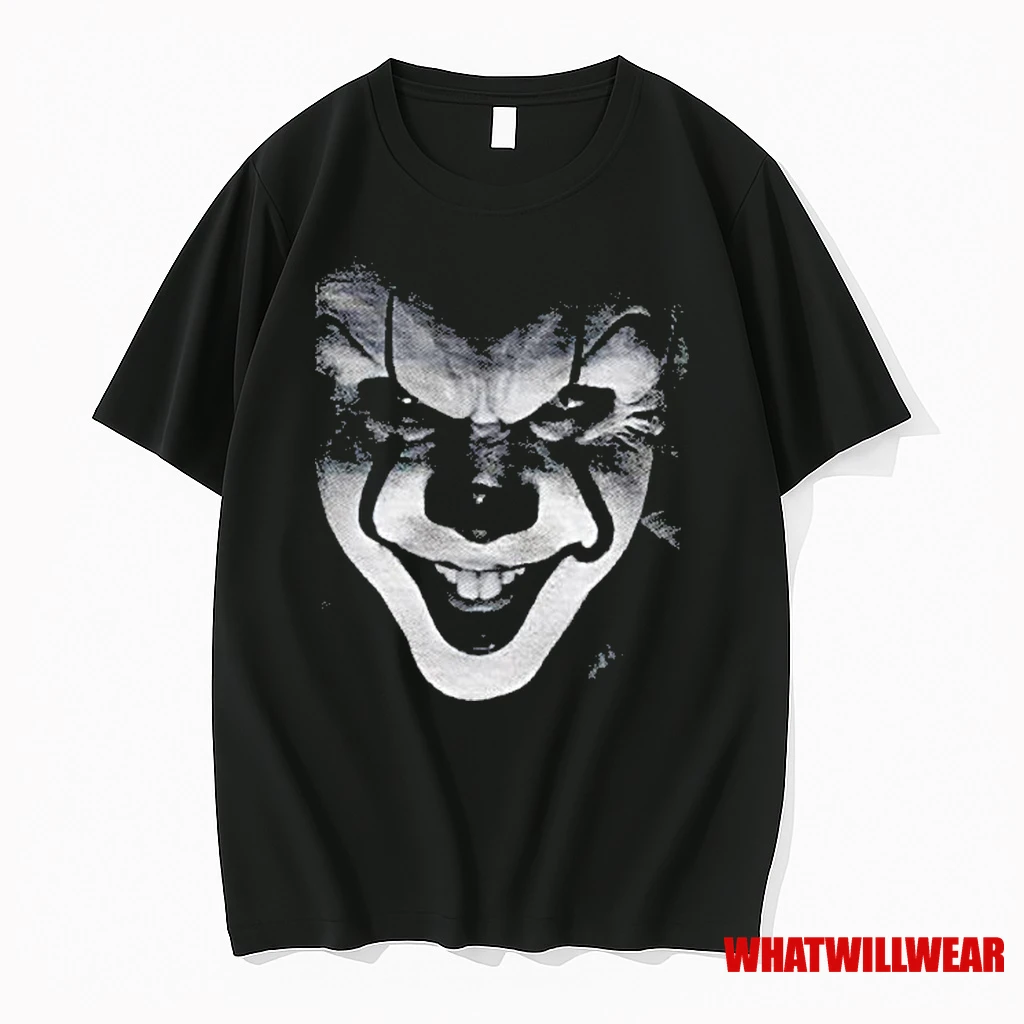 Pennywise Big Face Graphic Halloween Classic Shirts