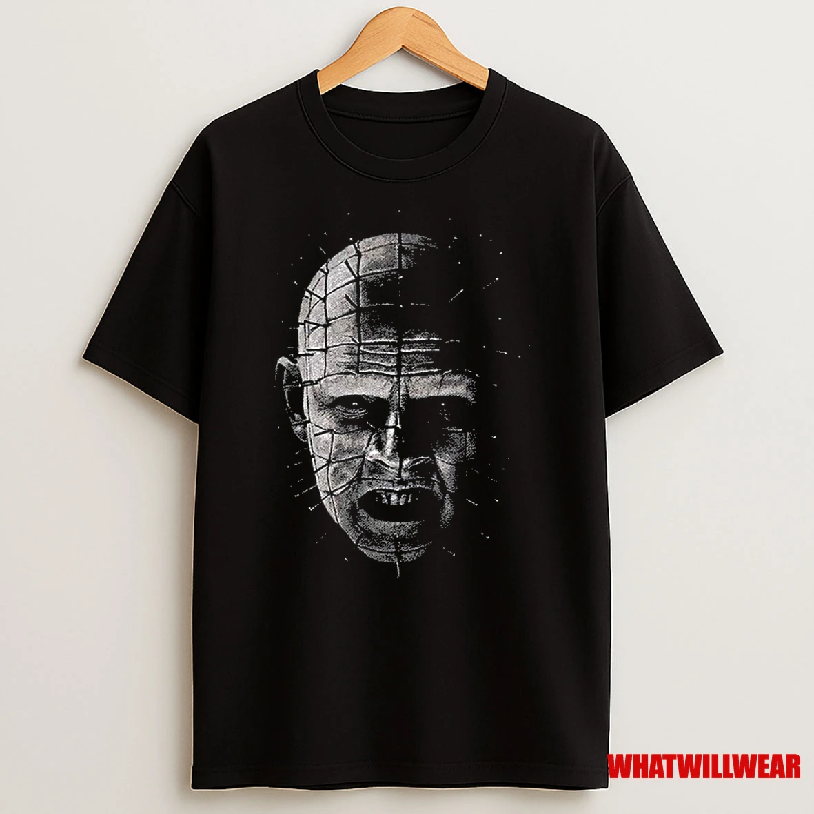 Pinhead Big Face Graphic Halloween Classic Shirts
