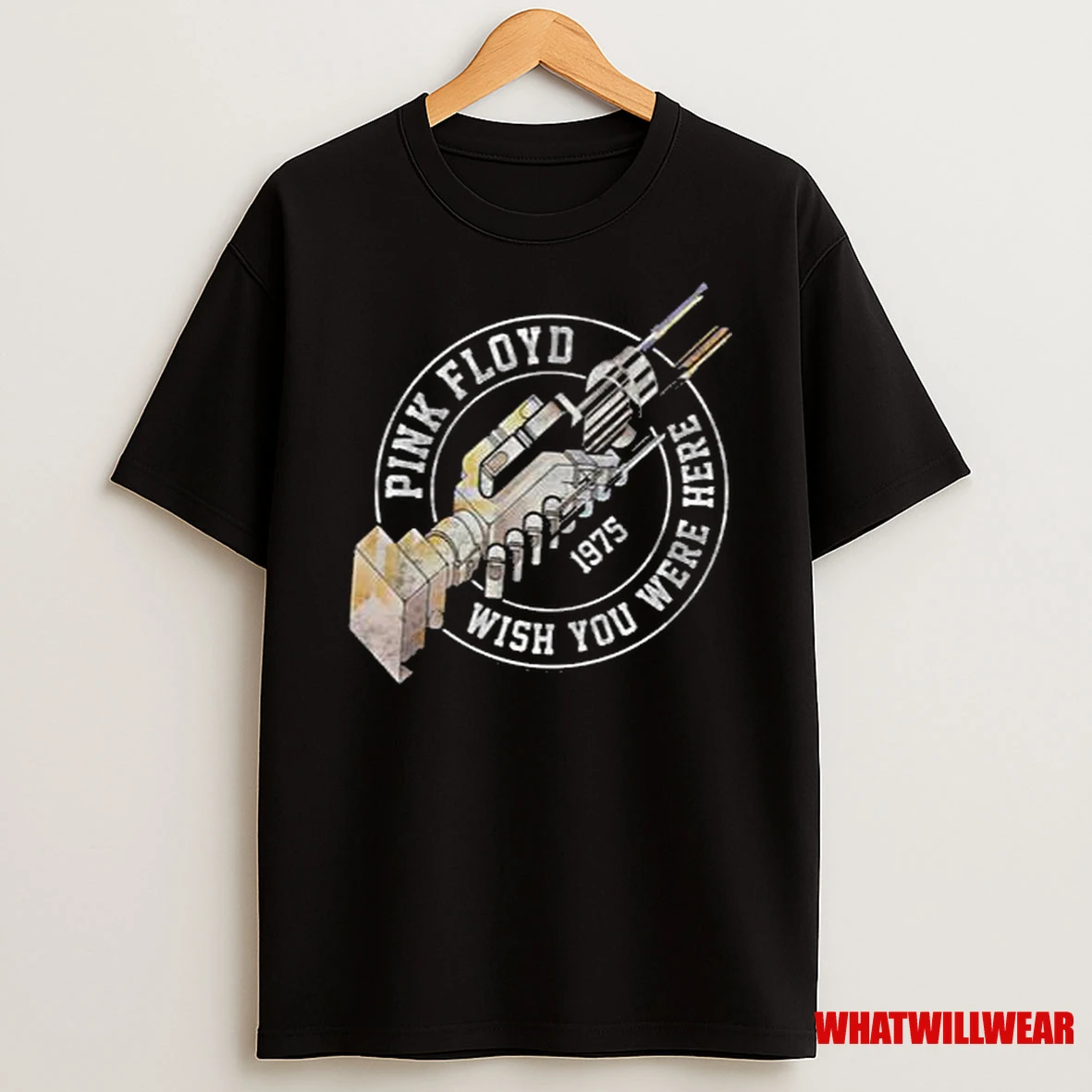 Pink Floyd Wywh 1975 Robot Hands Men Shirts