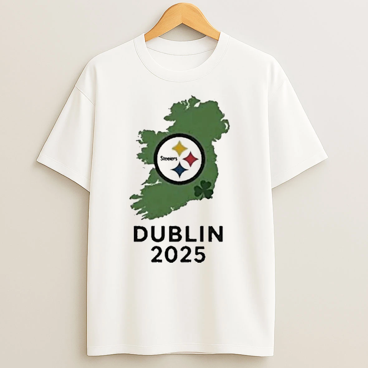 Pittsburgh Steelers Dublin 2025 Ireland Map Shirts