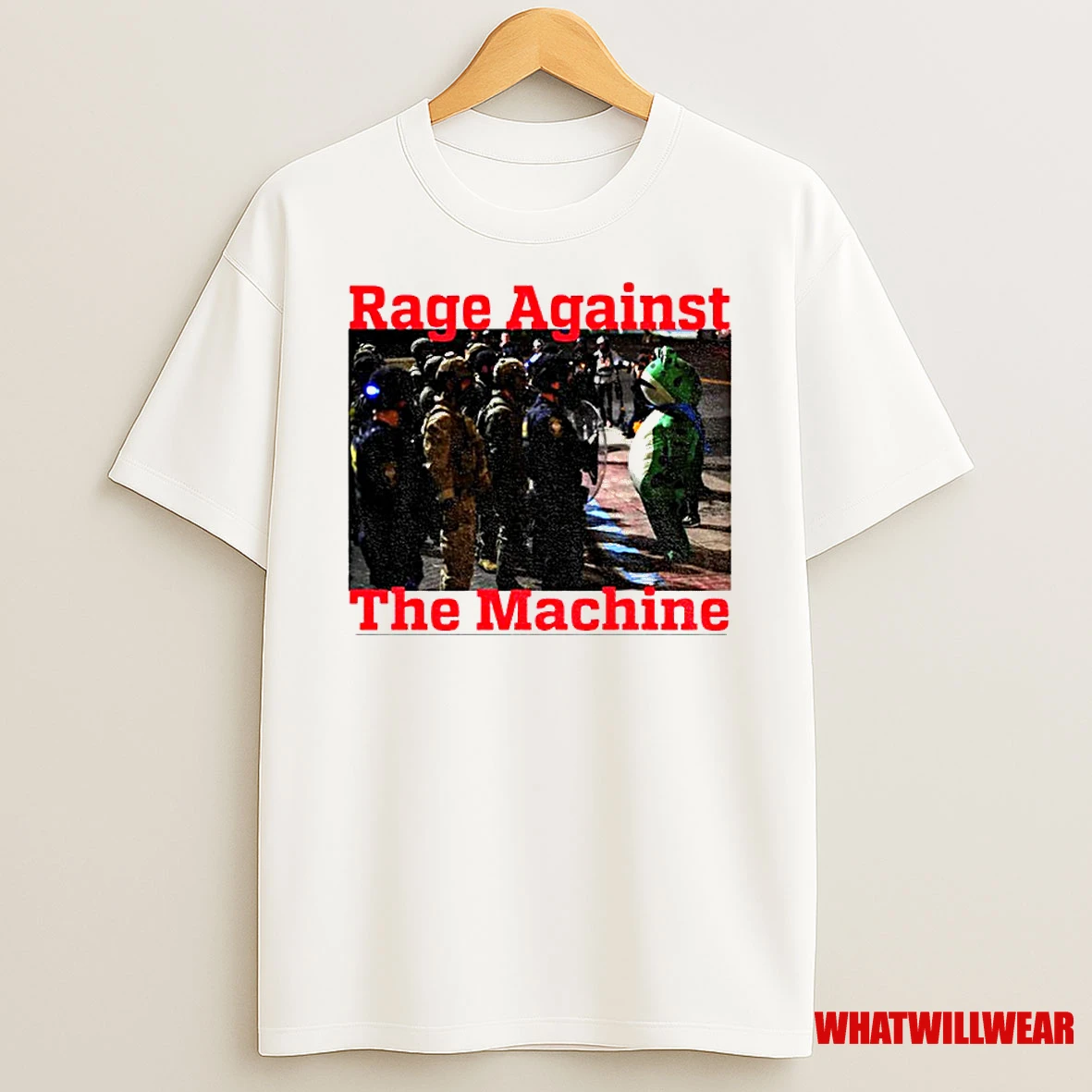 Portland Frog Rage Again The Machine Protest Classic Shirts