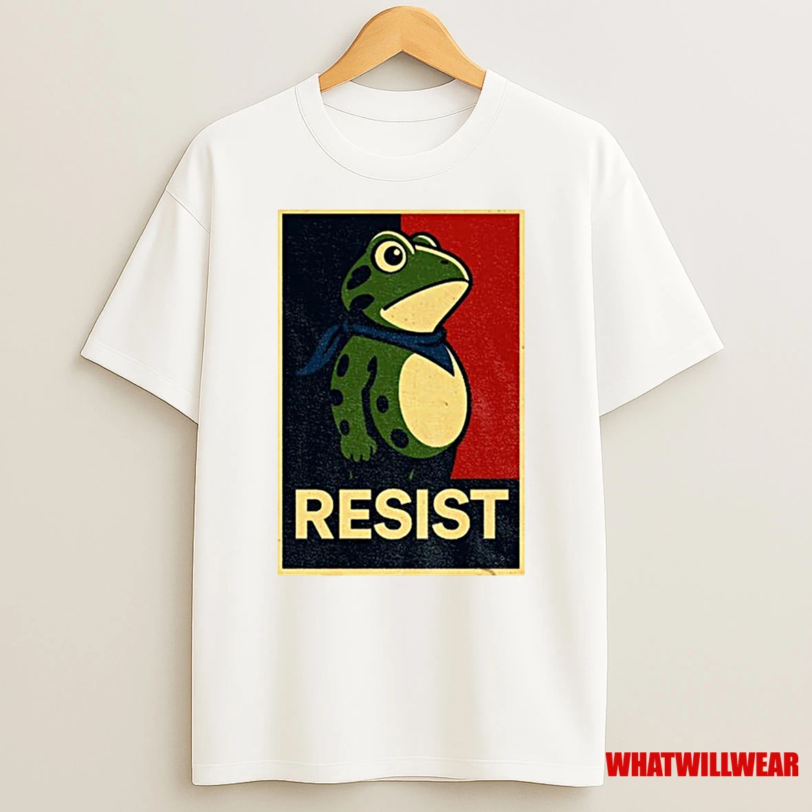 Portland Frog Resist Anti Fascism Political Graphic Classic Shirts