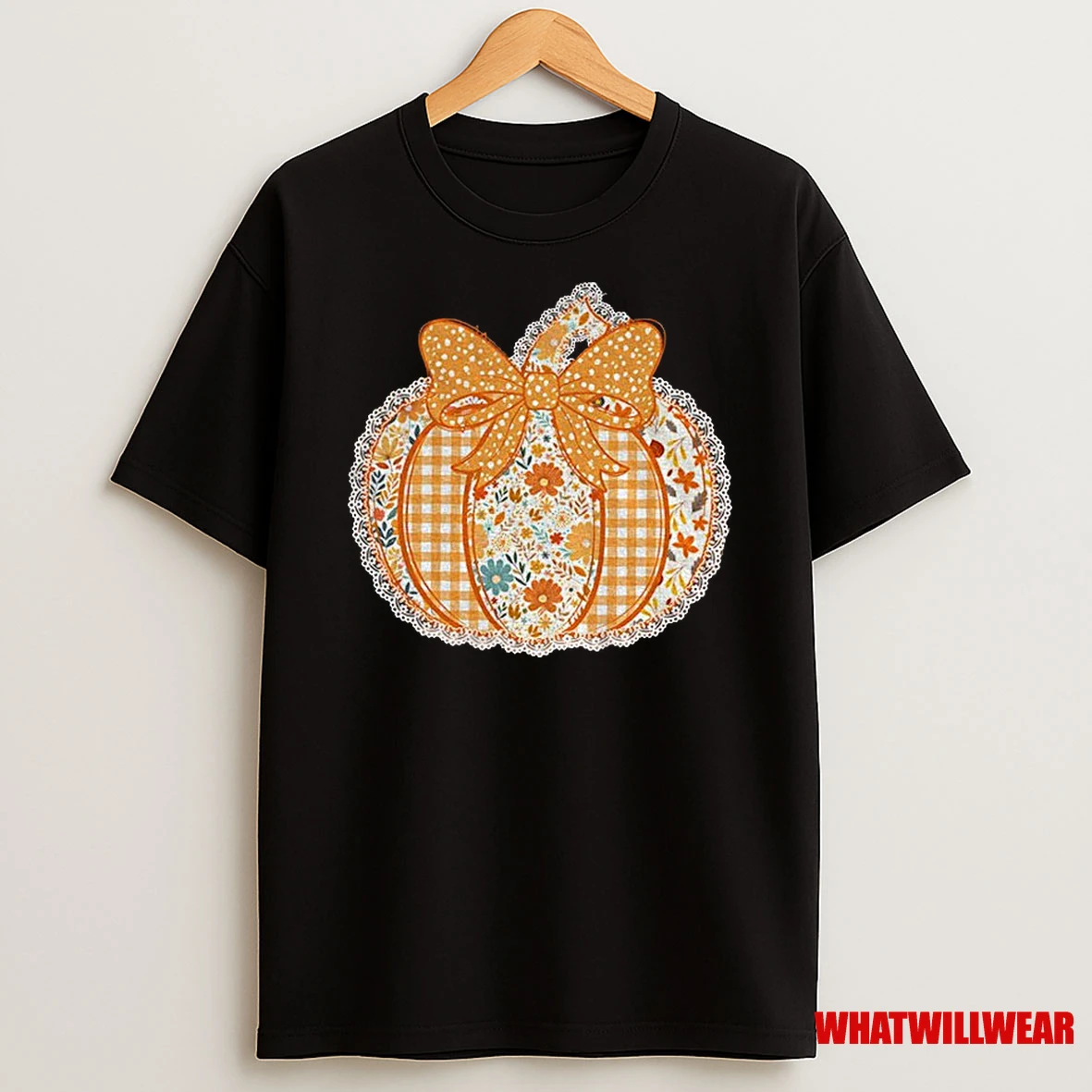 Preppy Floral Fall Pumpkin Tis The Season Classic Shirts
