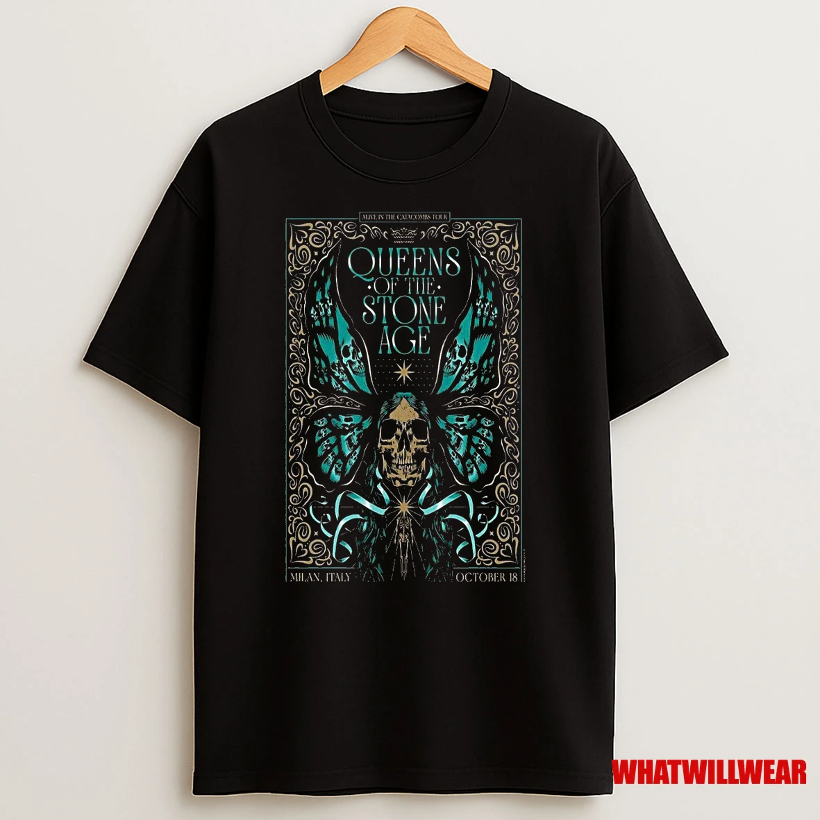 Queens Of The Stone Age October 18 2025 Milan Italy Tour Shirts