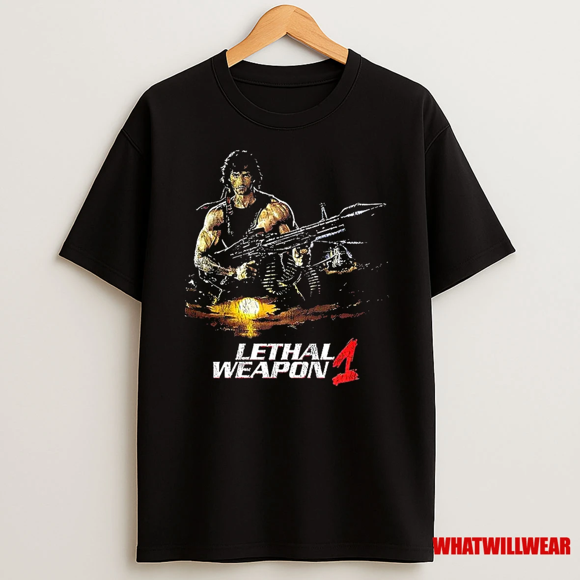Rambos Lethal Weapon 1 Graphic Classic Shirts