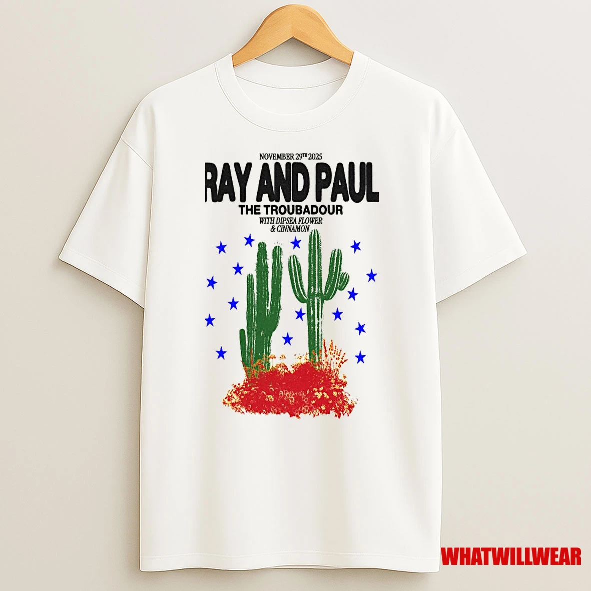 Ray And Paul The Troubadour November 29 2025 West Hollywood Ca Tour Shirts