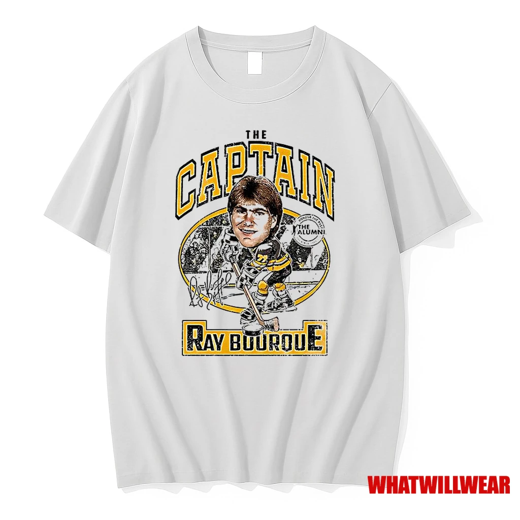 Ray Bourque Nhl Alumni Association The Captain Signature Vintage Classic Shirts