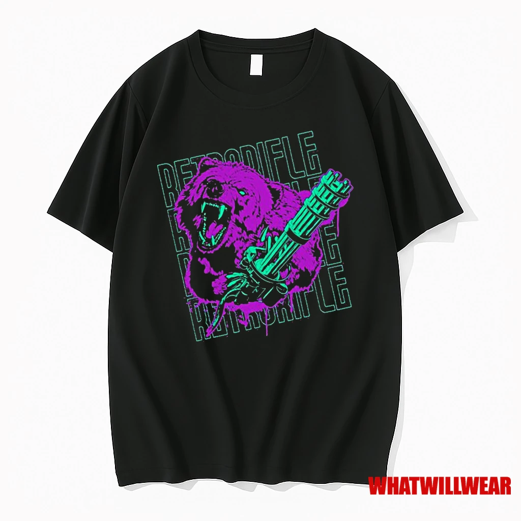 Retro Rifle Bear Arms Classic Shirts