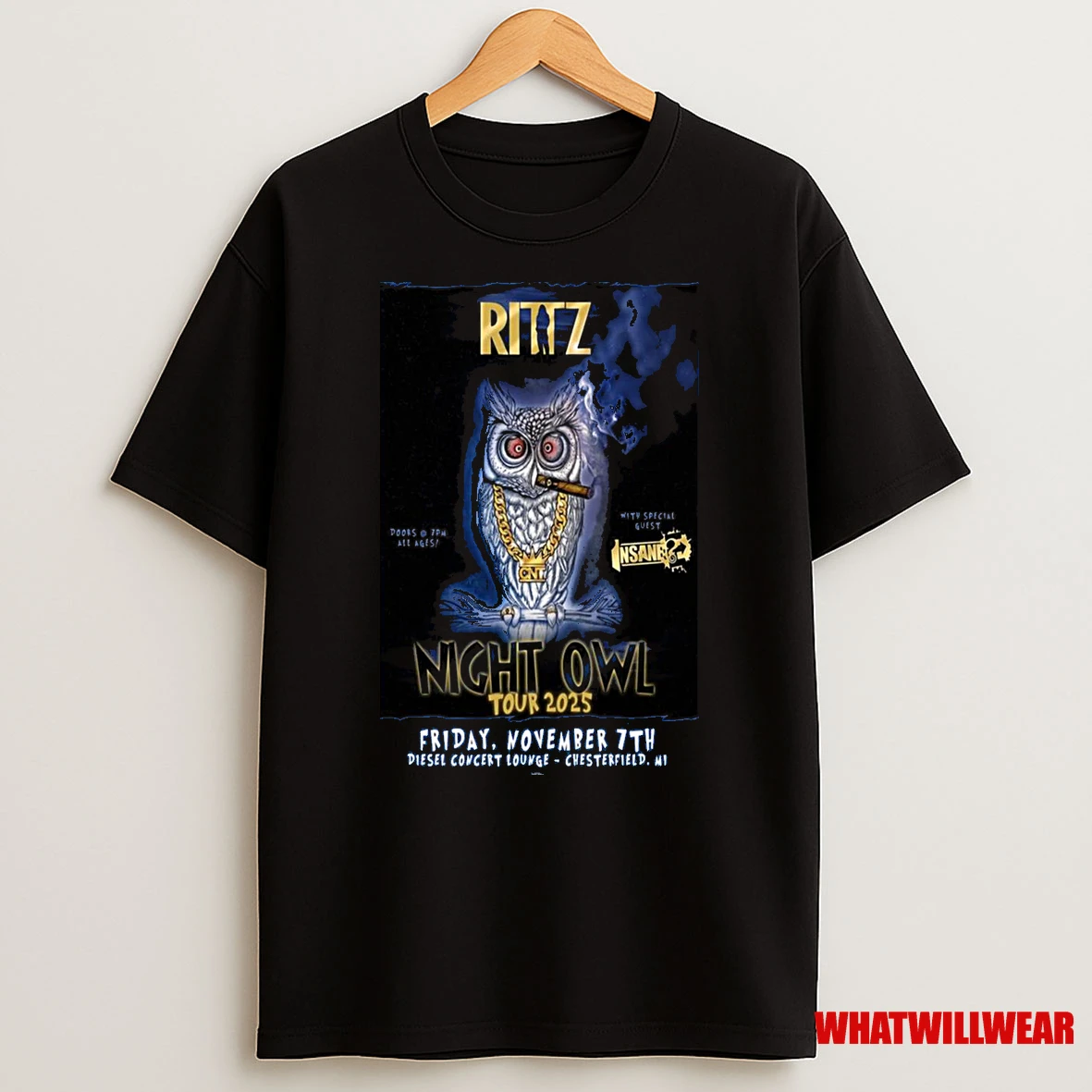 Ritz Chesterfield Mi November 7 2025 Concert Shirts