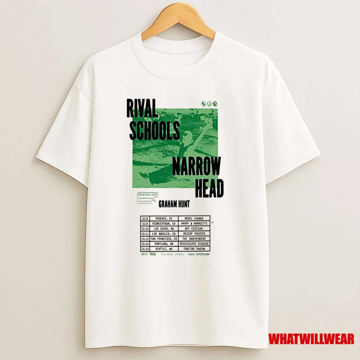 Rival Schools Narrow Head October Shows 2025 Shirts