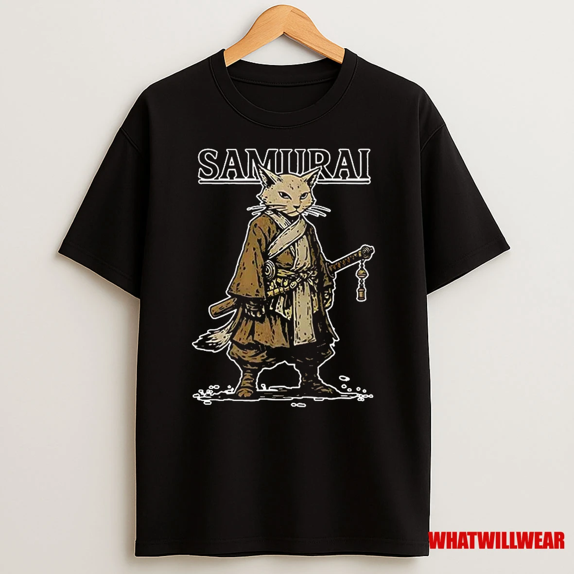 Samurai Cat Japan Japanese Warrior Classic Shirts