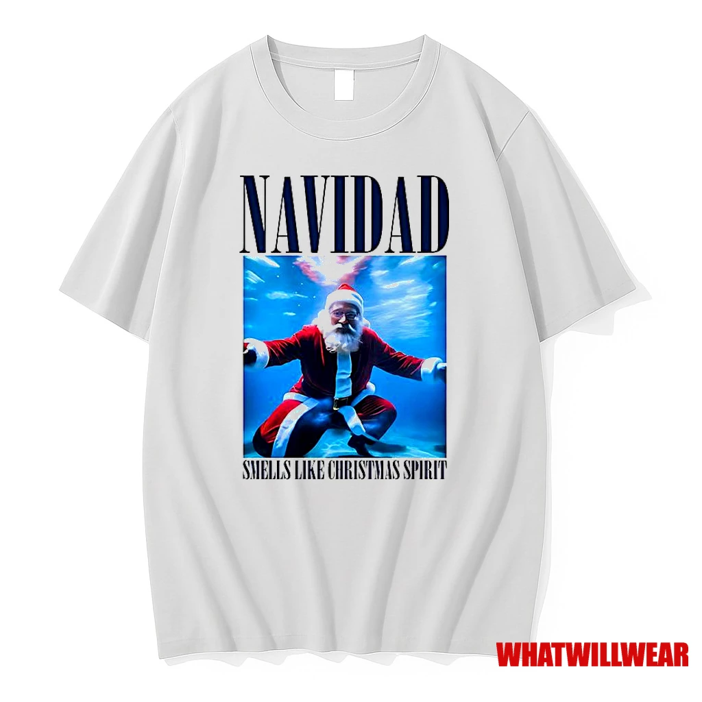 Santa Navidad Smells Like Christmas Spirit Classic Shirts