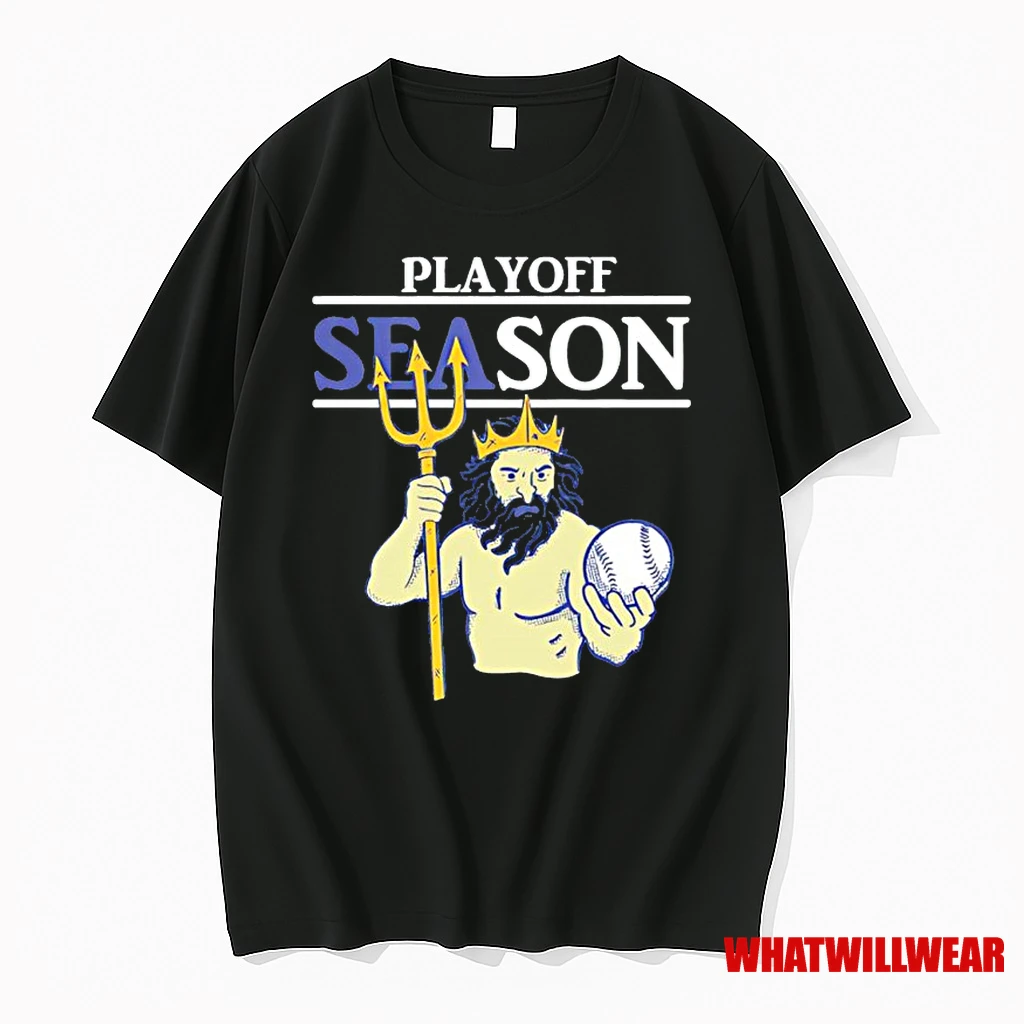 Seattle Mariners Playoff Season Poseidon Graphic Classic Shirts