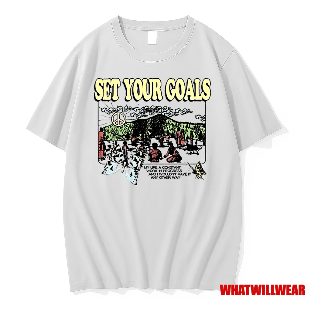 Set Your Goals Work In Progress 2025 Shirts