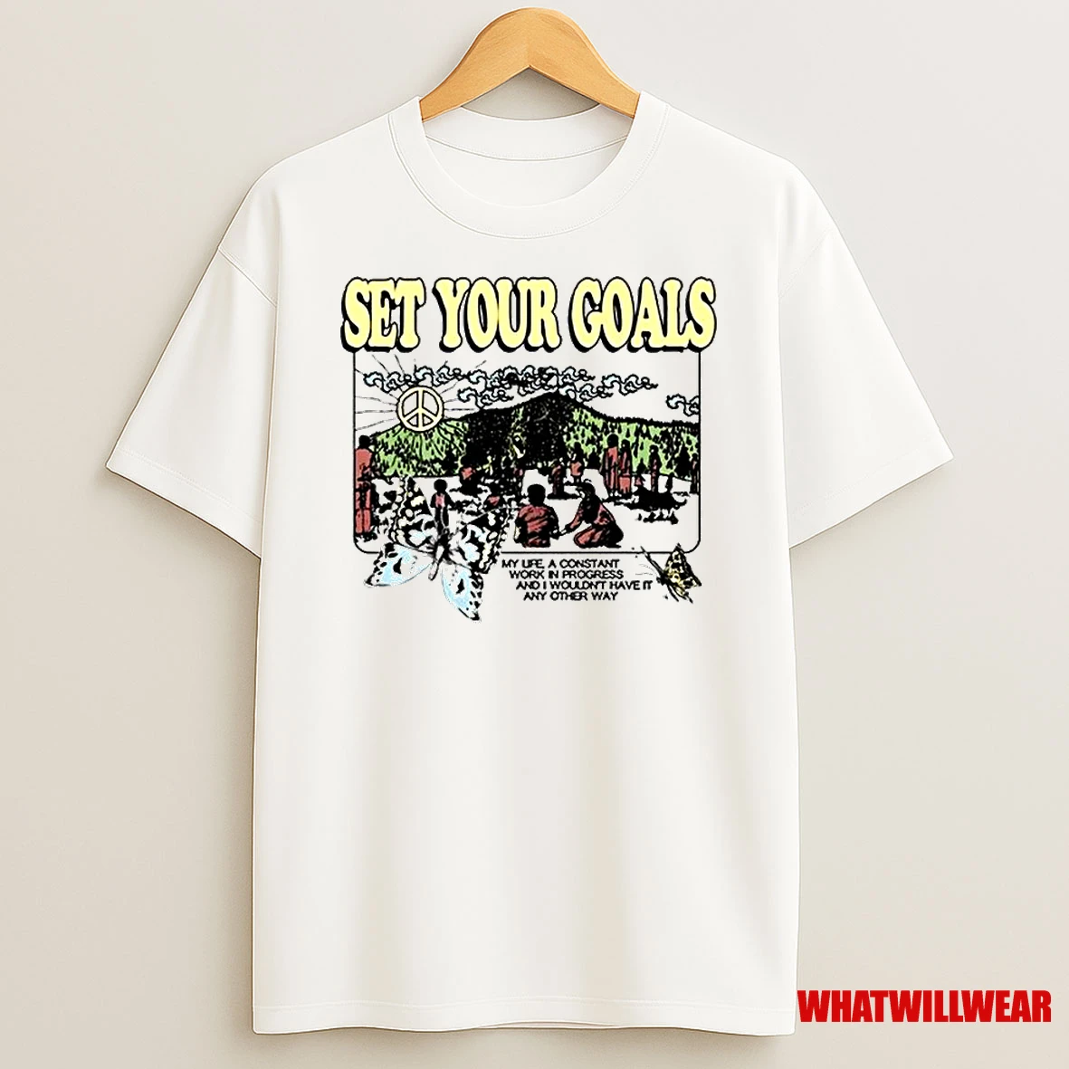 Set Your Goals Work In Progress Limited Edition Shirts