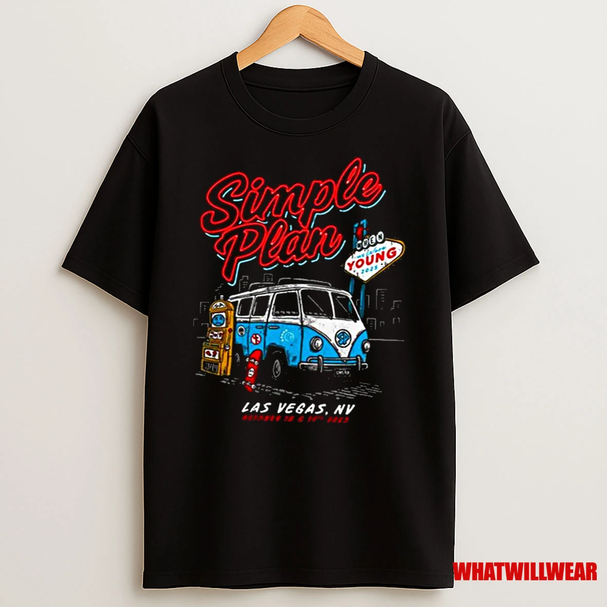 Simple Plan Las Vegas Nv October 18 19 2025 Concert Shirts