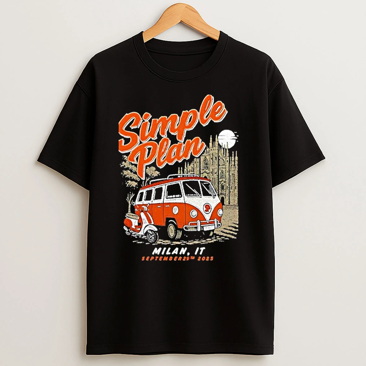 Simple Plan Show Milan Italy Sep 29 2025 Shirts