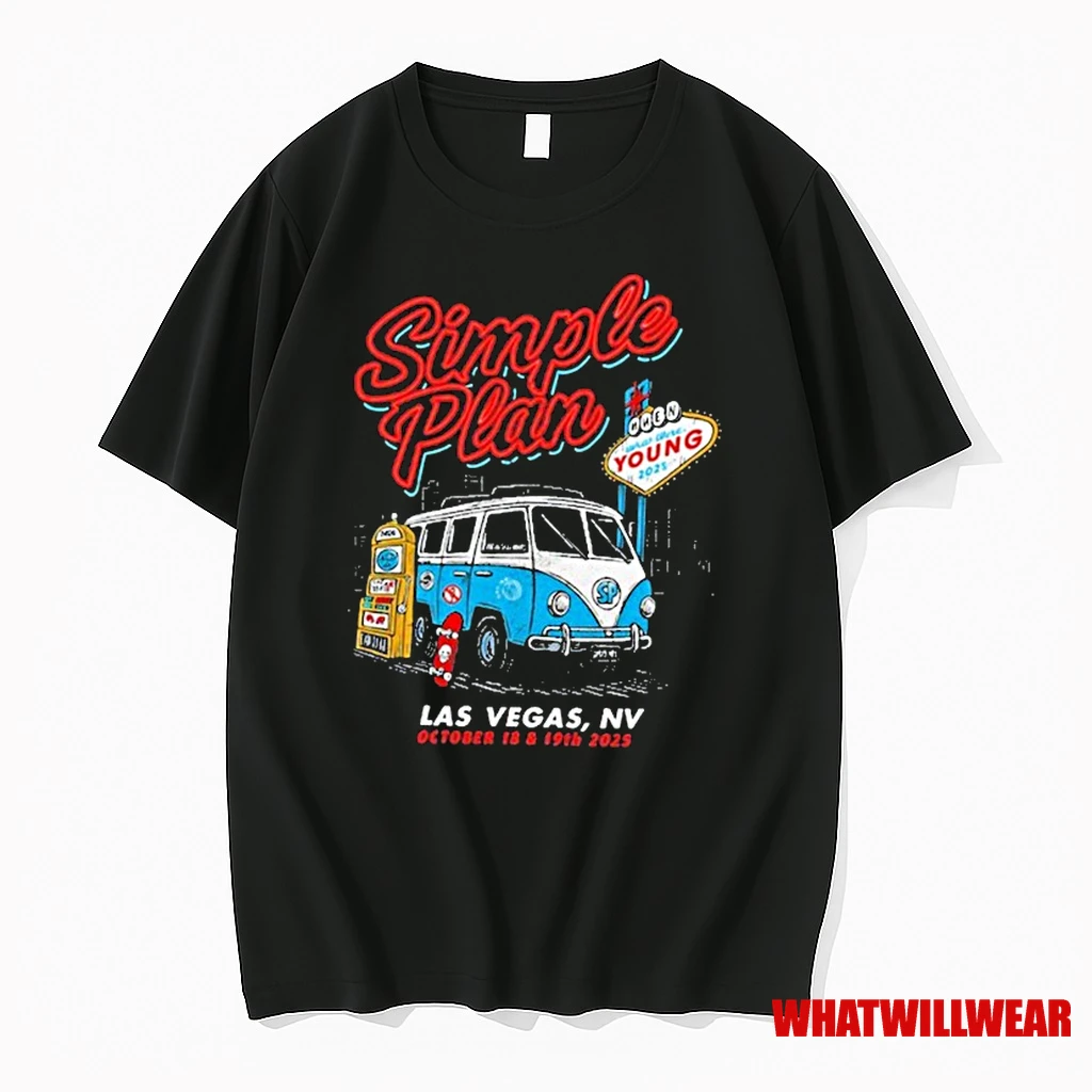 Simple Plan When Young 10 19 2025 Las Vegas Event Shirts