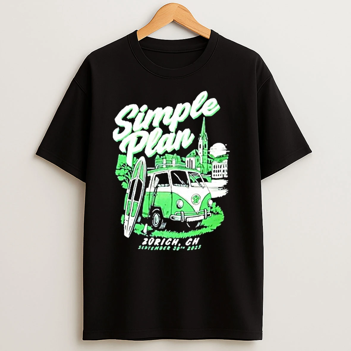 Simple Plan Zurich Ch September 30 2025 Tour Shirts