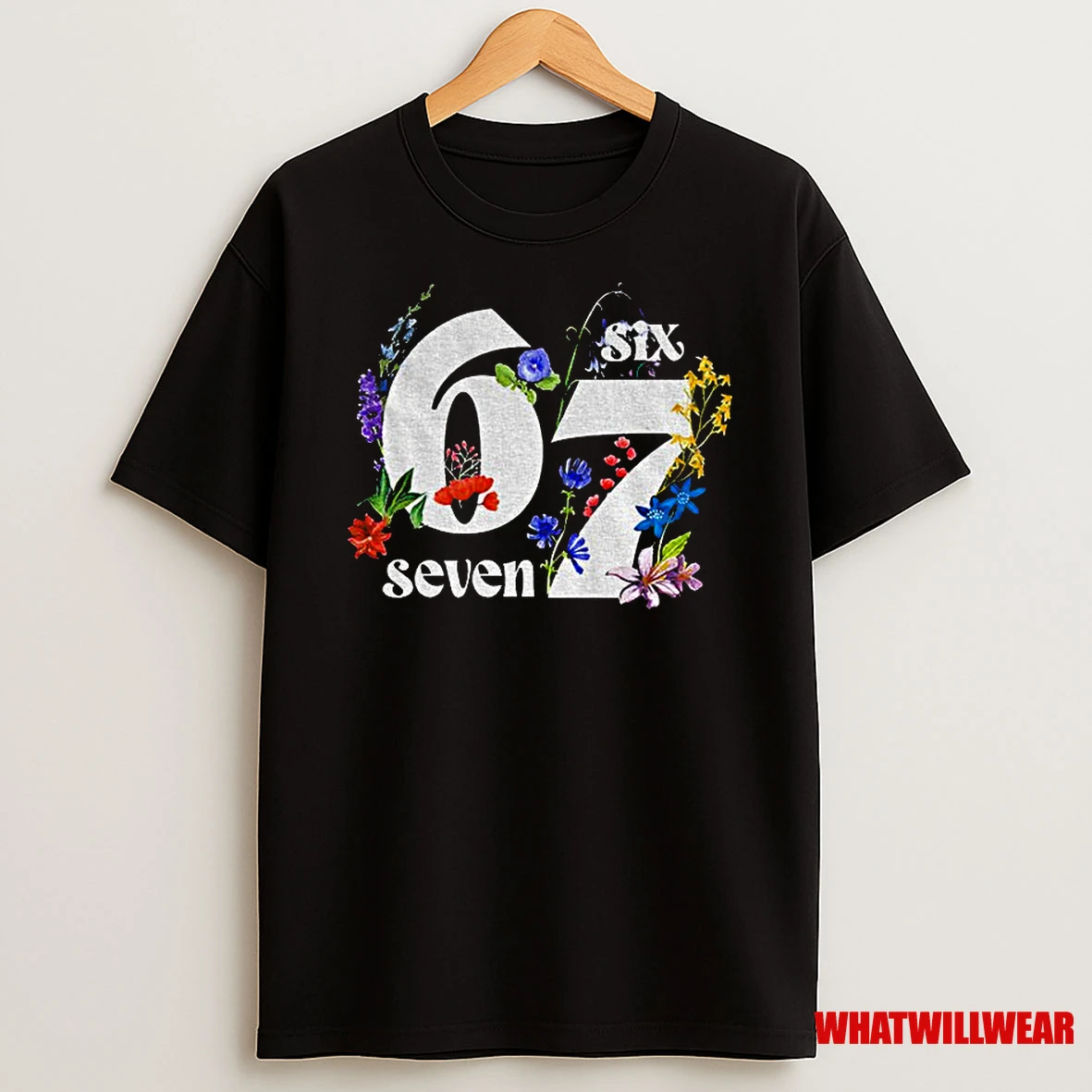 Six Seven 6 7 Floral Gen Z Humor Classic Shirts