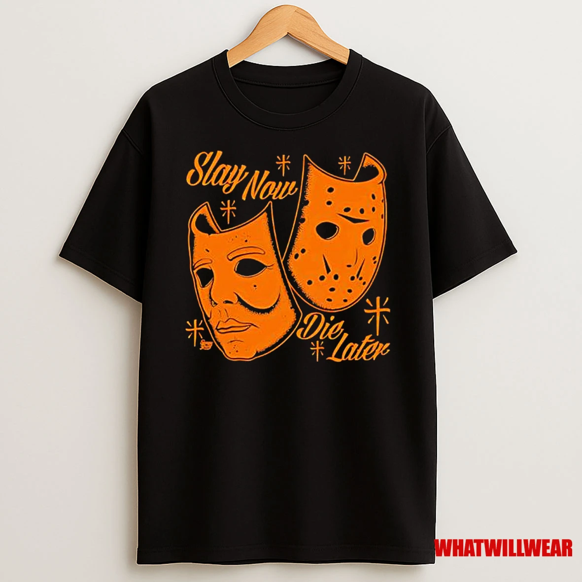Slay Now Die Later Mask Classic Shirts