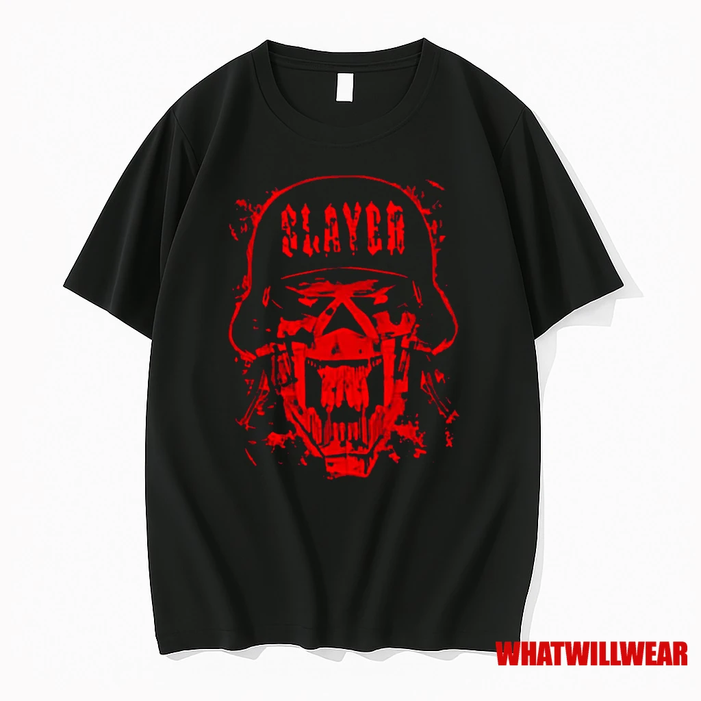 Slayer Sport Is War Head Skull Classic Shirts
