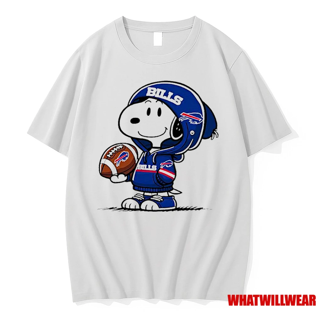 Snoopy Wears Buffalo Bills Logo Classic Shirts