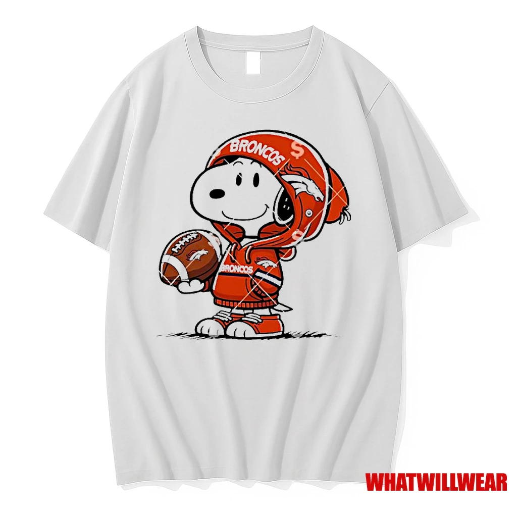 Snoopy Wears Denver Broncos Logo Classic Shirts